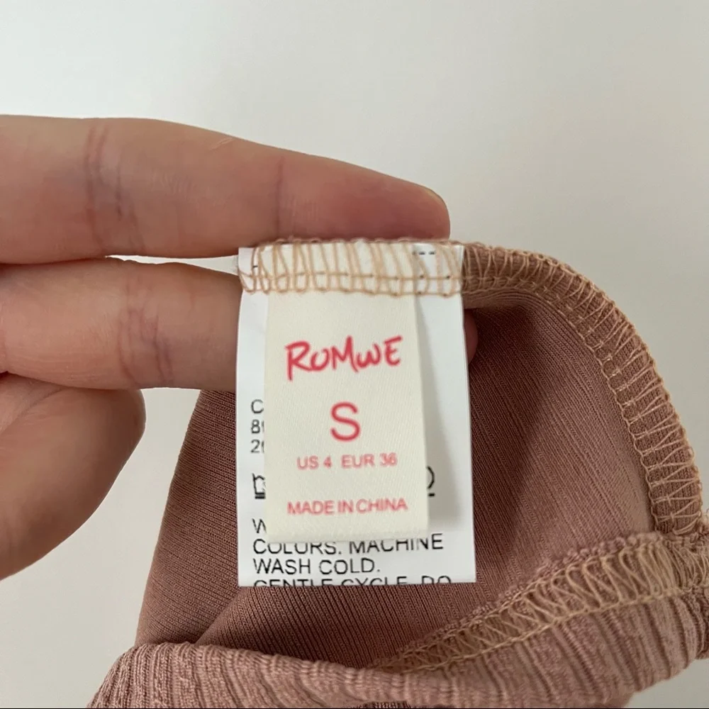 Rome Solid Ribbed Tee - Picture 5 of 7